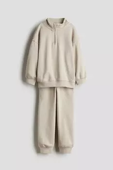 Комплект из двух толстовок H&M, бежевый