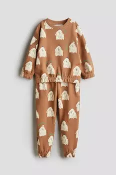 Комплект из двух толстовок H&M, бежевый