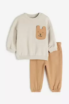 Комплект из двух толстовок H&M, серый