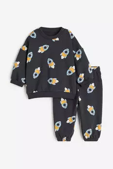 Комплект из двух толстовок H&M, серый