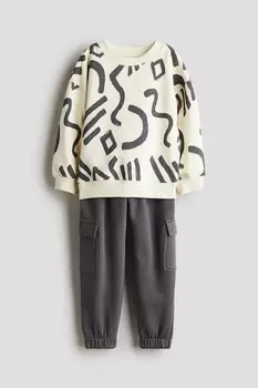Комплект из двух толстовок H&M, серый