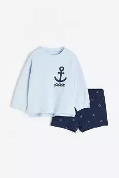 Комплект из двух толстовок H&M, синий
