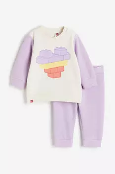 Комплект из двух толстовок H&M, сиреневый