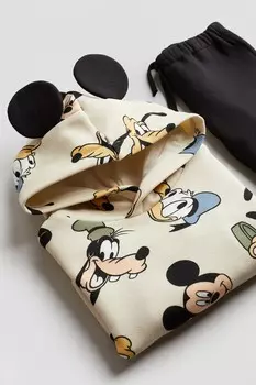 Комплект из двух толстовок с принтом H&M, черный
