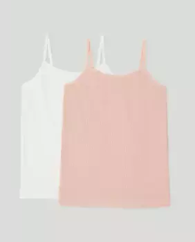 Комплект из двух топов для девочек Cotton Juice, мультиколор