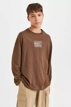 Комплект из двух топов с длинными рукавами и принтом H&amp;M