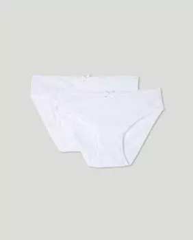 Комплект из двух трусиков для девочек Cotton Juice, белый