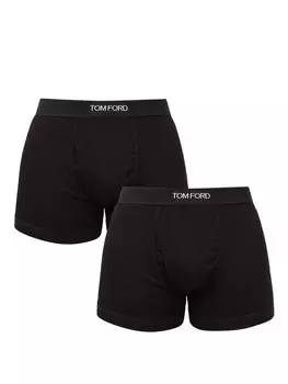 Комплект из двух трусов-боксеров из смесового хлопка. Tom Ford, черный