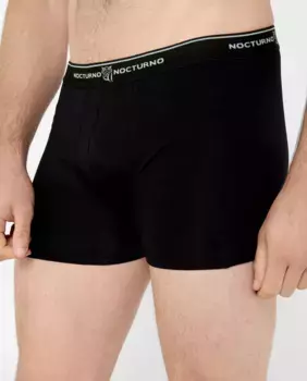 Комплект из двух вязаных боксеров черного и белого цвета El Bho Nocturno, черный