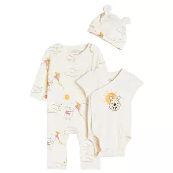 Комплект из джерси H&M Winnie the Pooh, 3 предмета, натуральный белый