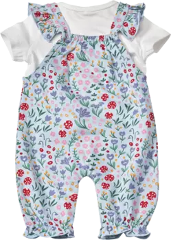 Комплект из футболки и комбинезона цветной размерный. 68 1ч ALANA