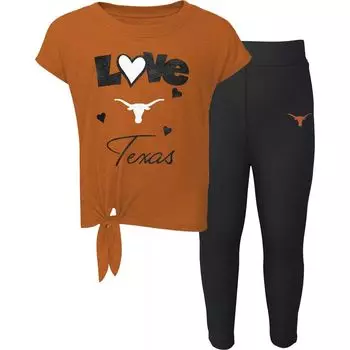 Комплект из футболки и леггинсов Texas Longhorns Forever Love Team для малышей: оранжевый/черный Outerstuff