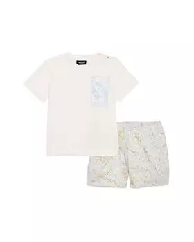 Комплект из футболки и шорт Barocco унисекс - для малышей Versace, синий