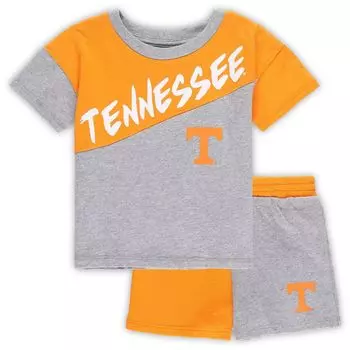 Комплект из футболки и шорт Tennessee Volunteers Super Star для малышей Heather Grey Outerstuff