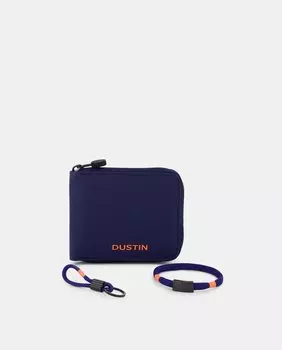 Комплект из кошелька и браслета синего цвета Dustin, синий