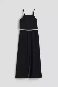 Комплект из майки и брюк H&M, черный