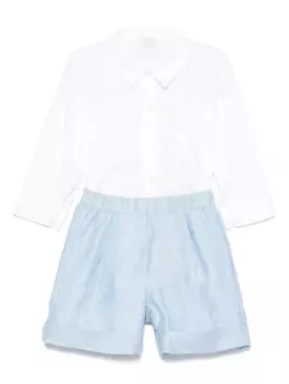 Комплект из плиссированных шорт Il Gufo, синий