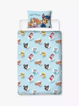Комплект из пододеяльников и наволочки Paw Patrol Reversible Pure Pure Cotton, цвет blue/multi