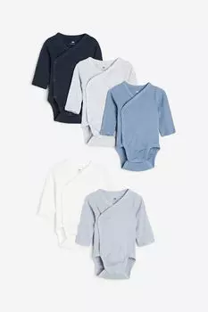 Комплект из пяти боди H&M, синий
