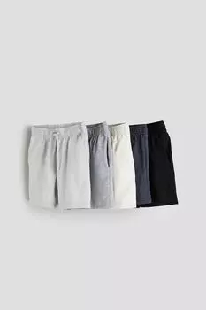 Комплект из пяти шорт из хлопкового джерси H&M, серый