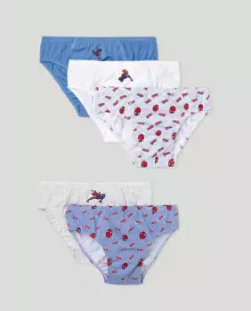 Комплект из пяти трусов для мальчика Cotton Juice, мультиколор