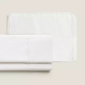 Комплект из простыни и наволочки Zara Home Plain Sheet Set, светло-желтый