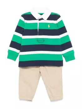 Комплект из рубашки и брюк Ralph Lauren Kids, зеленый