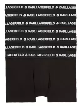 Комплект из семи боксеров с логотипом KARL LAGERFELD, черный