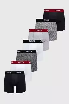 Комплект из семи боксёрских шорт Levi's, черный