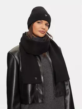 Комплект из шарфа и шапки Guess, черный