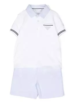 Комплект из шортов и футболки с вышивкой Patachou, синий