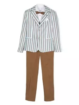 Комплект из шортов, рубашки и кардигана Colorichiari, синий