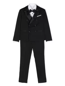 Комплект из шортов, рубашки и кардигана Colorichiari, черный