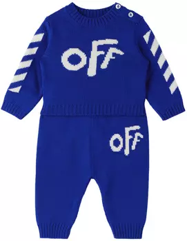 Комплект из свитера и брюк Baby Blue 'Off' Off-White