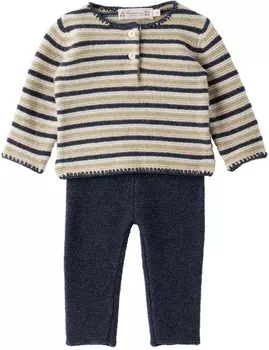 Комплект из свитера и леггинсов Baby Navy Bocar Bonpoint