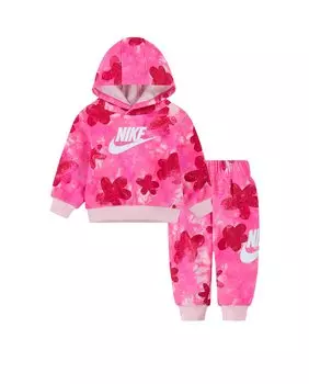 Комплект из толстовки и брюк Nike, розовый