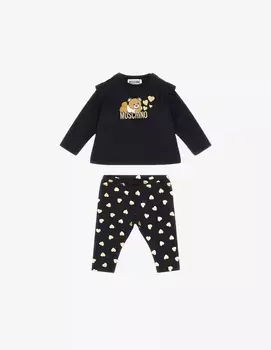 Комплект из толстовки и леггинсов Moschino, черный