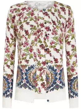 Комплект из топа и кардигана ETRO, белый