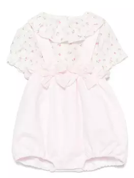 Комплект из топа и шортов с цветочным принтом La Stupenderia, розовый