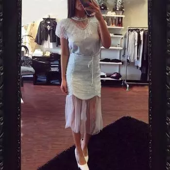 Комплект из топа и юбки Century синего цвета ELLIATT