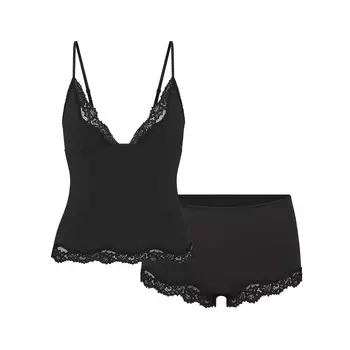 Комплект из топа-майки и шорт для мальчика SKIMS, цвет onyx