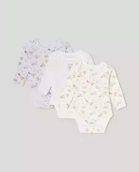 Комплект из трех боди для мальчика Cotton Juice, мультиколор