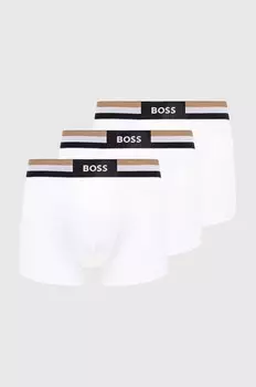 Комплект из трех боксеров Boss, белый