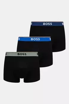 Комплект из трех боксеров Boss, черный