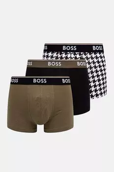 Комплект из трех боксеров Boss, зеленый