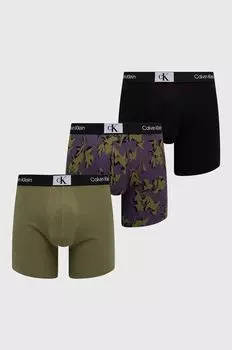 Комплект из трех боксеров Calvin Klein Underwear, зеленый