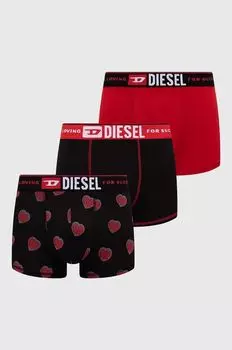 Комплект из трех боксеров Diesel, красный