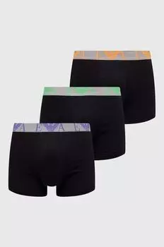 Комплект из трех боксеров Emporio Armani Underwear, черный