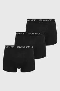 Комплект из трех боксеров Gant, черный