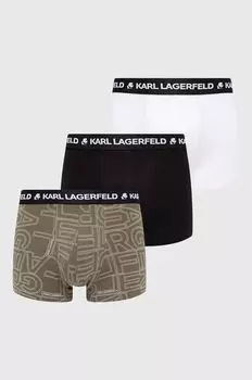 Комплект из трех боксеров Karl Lagerfeld, зеленый